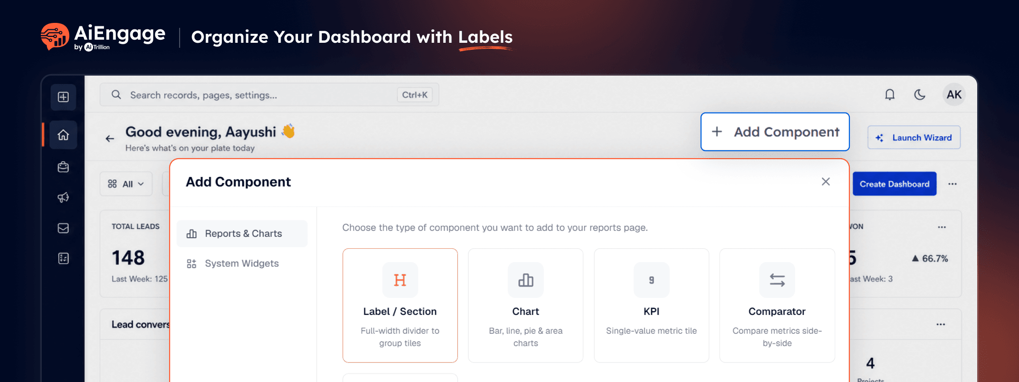 Organize Your Dashboard with Labels