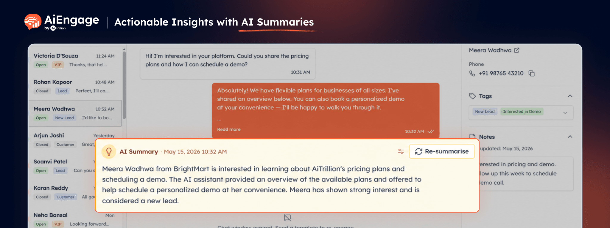 Turn Conversations into Actionable Insights with AI Summaries