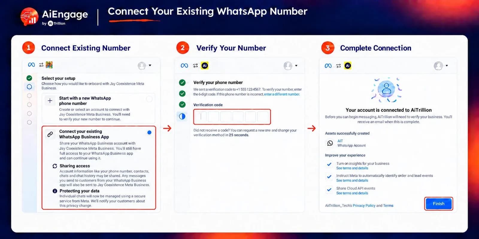 Connect Your Existing WhatsApp Number & Manage Conversations in AiEngage CRM