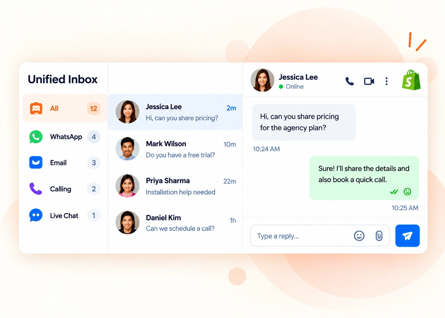 Keep every merchant conversation connected