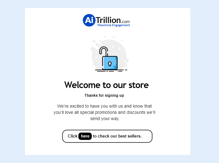 welcome email