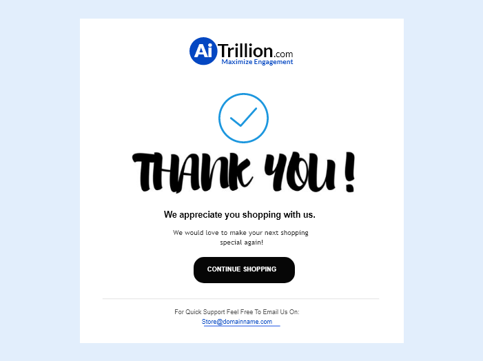 Thank you mail
