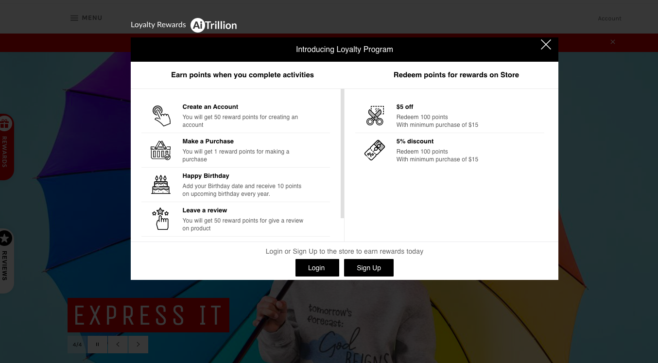 AiTrillion loyalty program