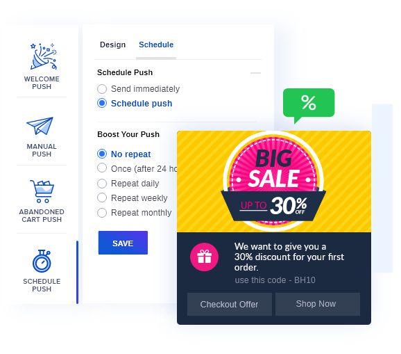 AiTrillion web push notification