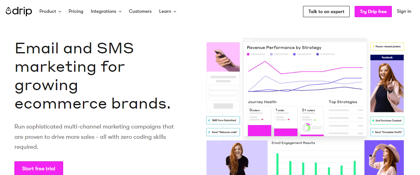 Drip email marketing platform