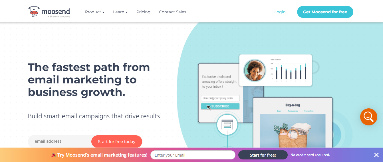 moosend email marketing campaign