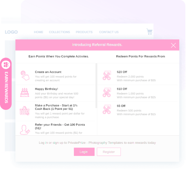 Shopify Loyalty Program Earn Points