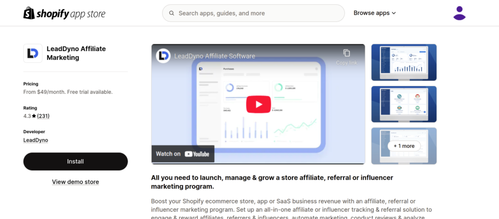 LeadDyno Affiliate Marketing