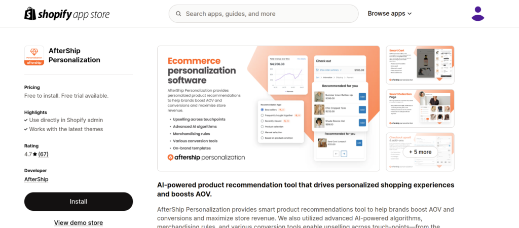 AfterShip Personalization