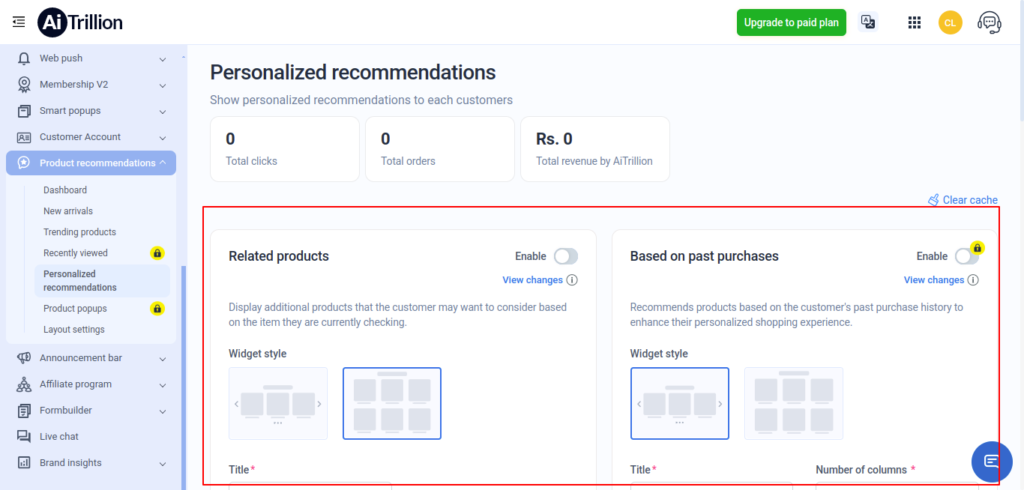 Personalized Recommendations