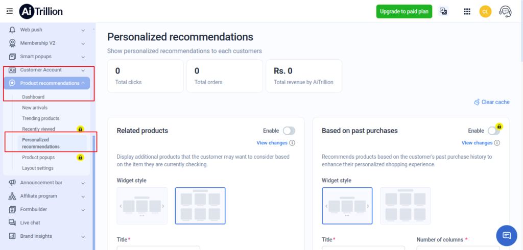 AI Product Recommendation