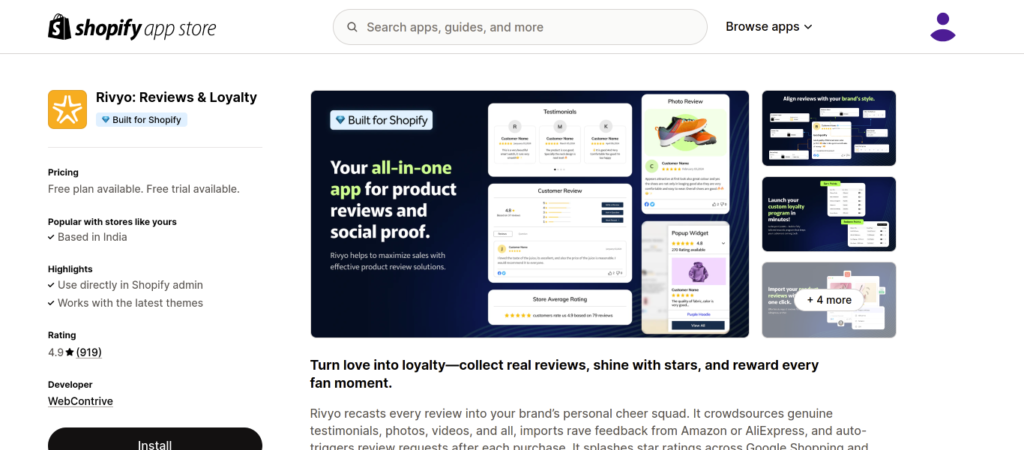 Rivyo Reviews & Loyalty