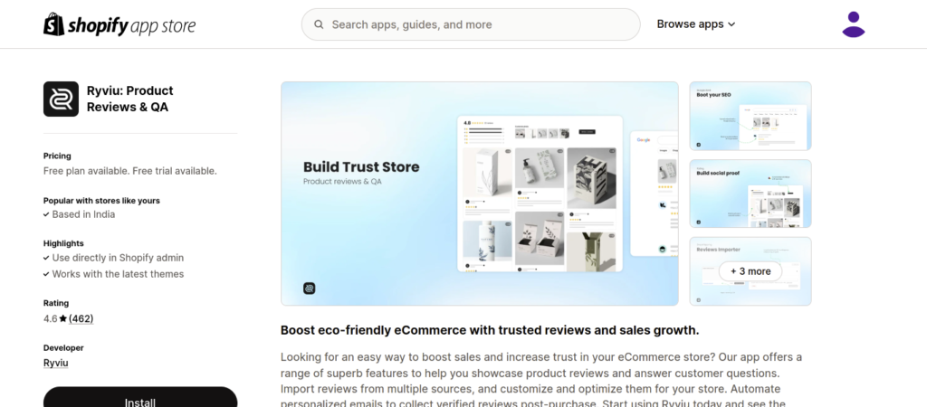 Ryviu Product Reviews & QA