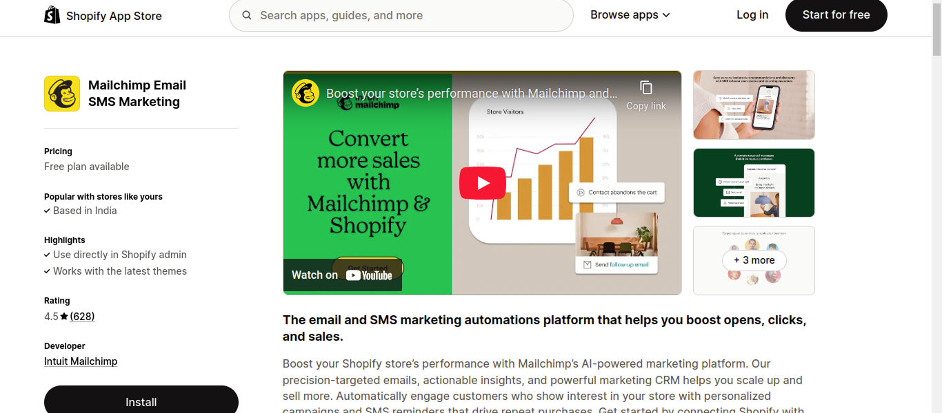 Mailchimp email marketing