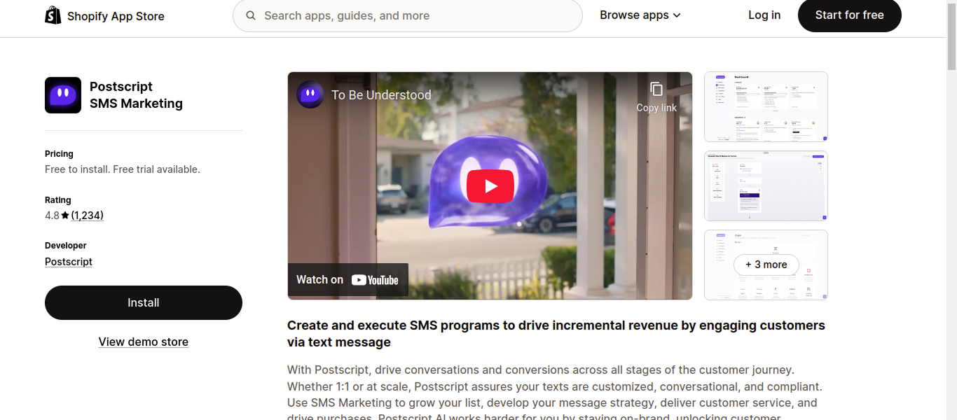 Postscript SMS marketing