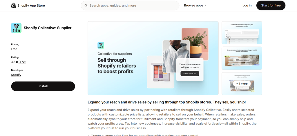 Shopify Collective - top Shopify apps for dropshipping 2026